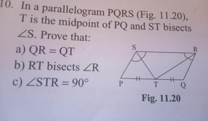 If t is the midpoint of su what is st