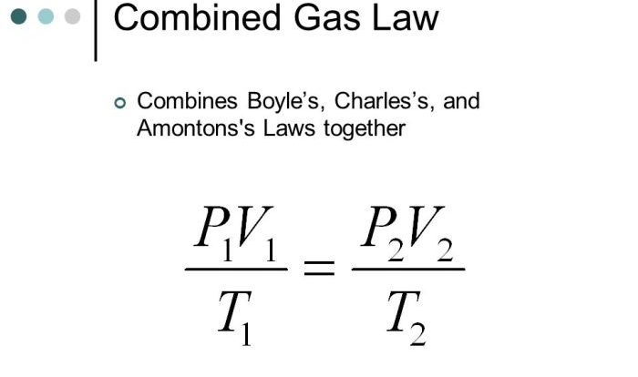 Worksheet combined gas law answers