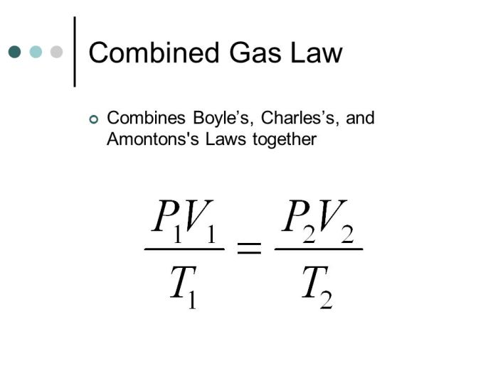 Worksheet combined gas law answers